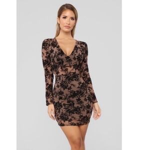 Mini dress!! Black/Nude